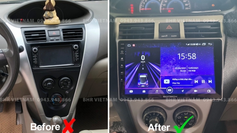 Màn hình DVD Android xe Toyota Vios 2008 - 2013 | Gotech GT6 New